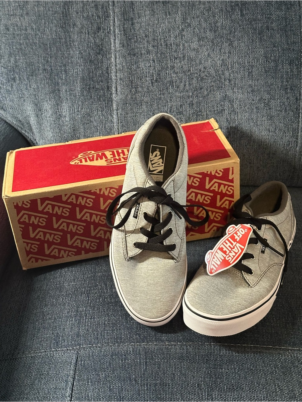 Vans “Winston” Gray Low-Top Boys/Youth Skate Shoes Size 6